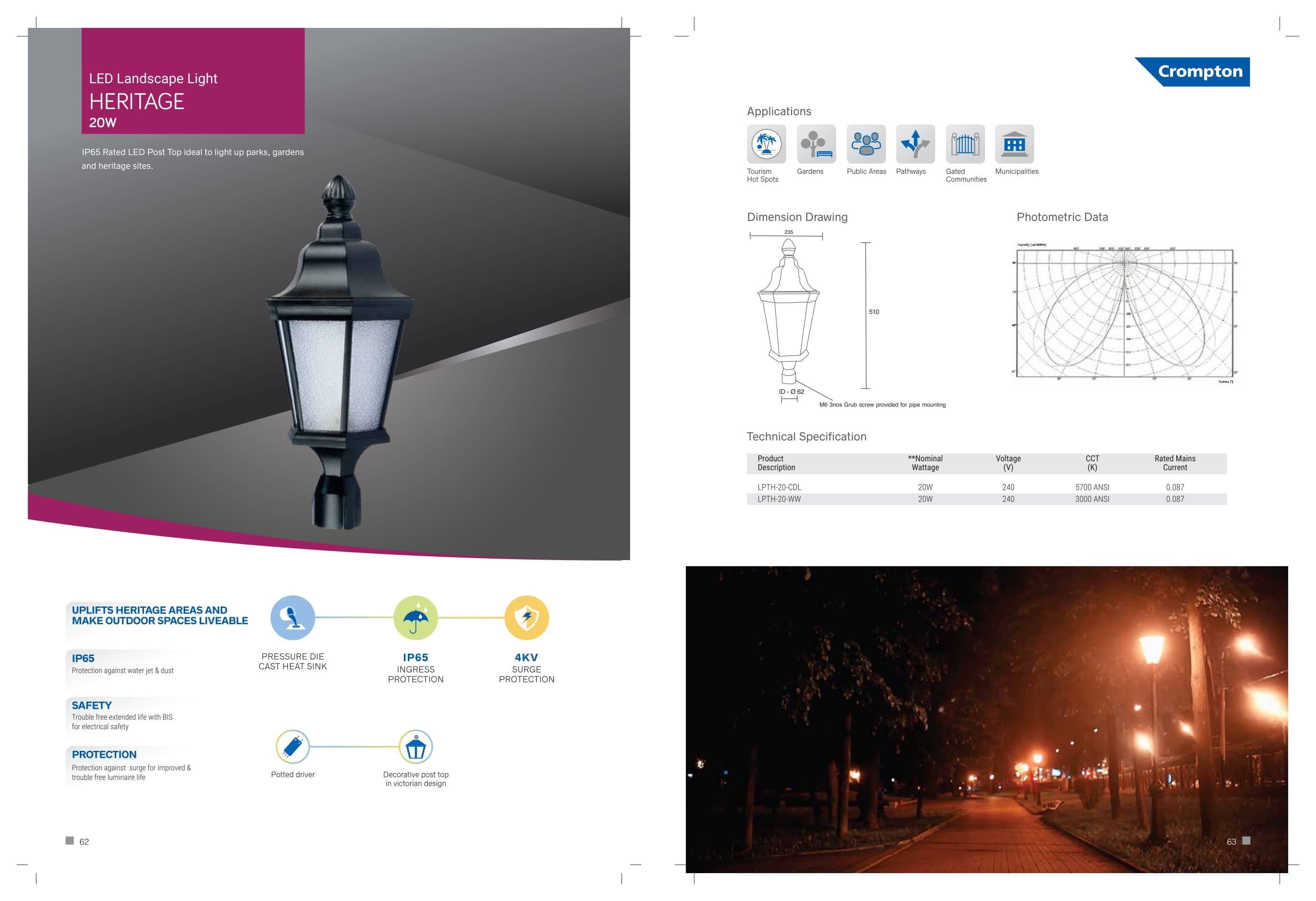 LED Landscape Light HERITAGE