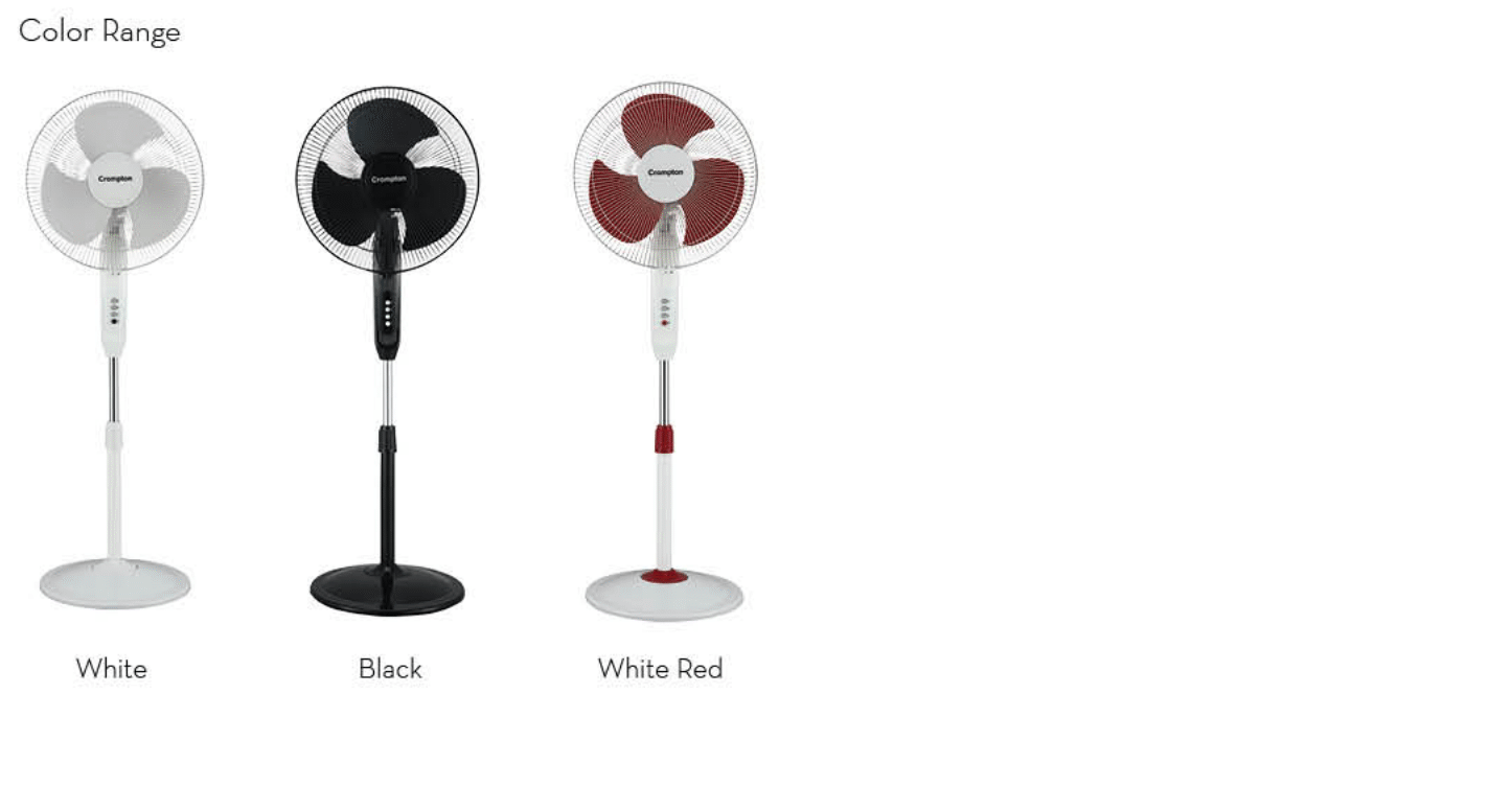 PEDESTAL FAN-GALE PLUS-COLOR RANGE