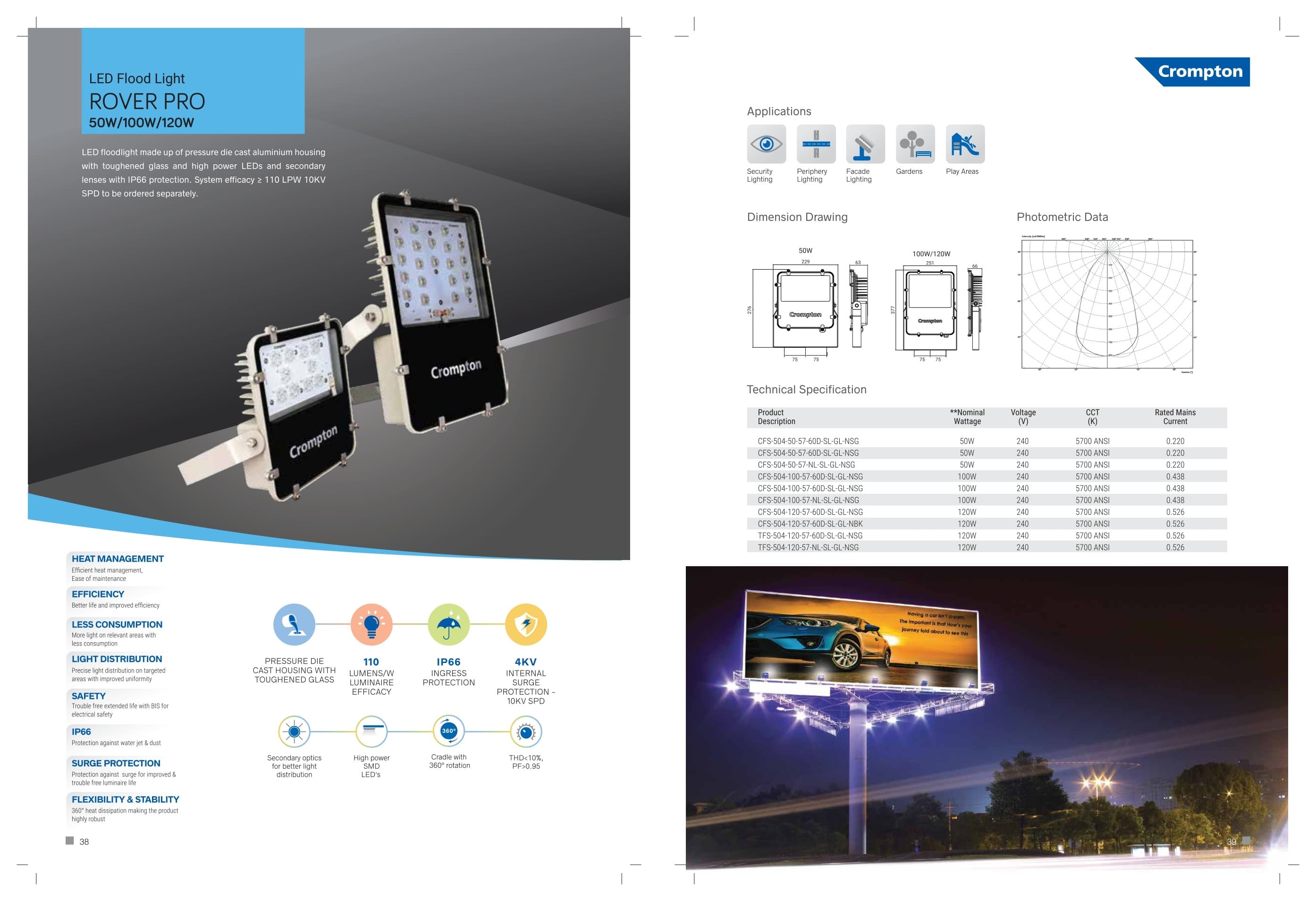 LED Flood light ROVER PRO