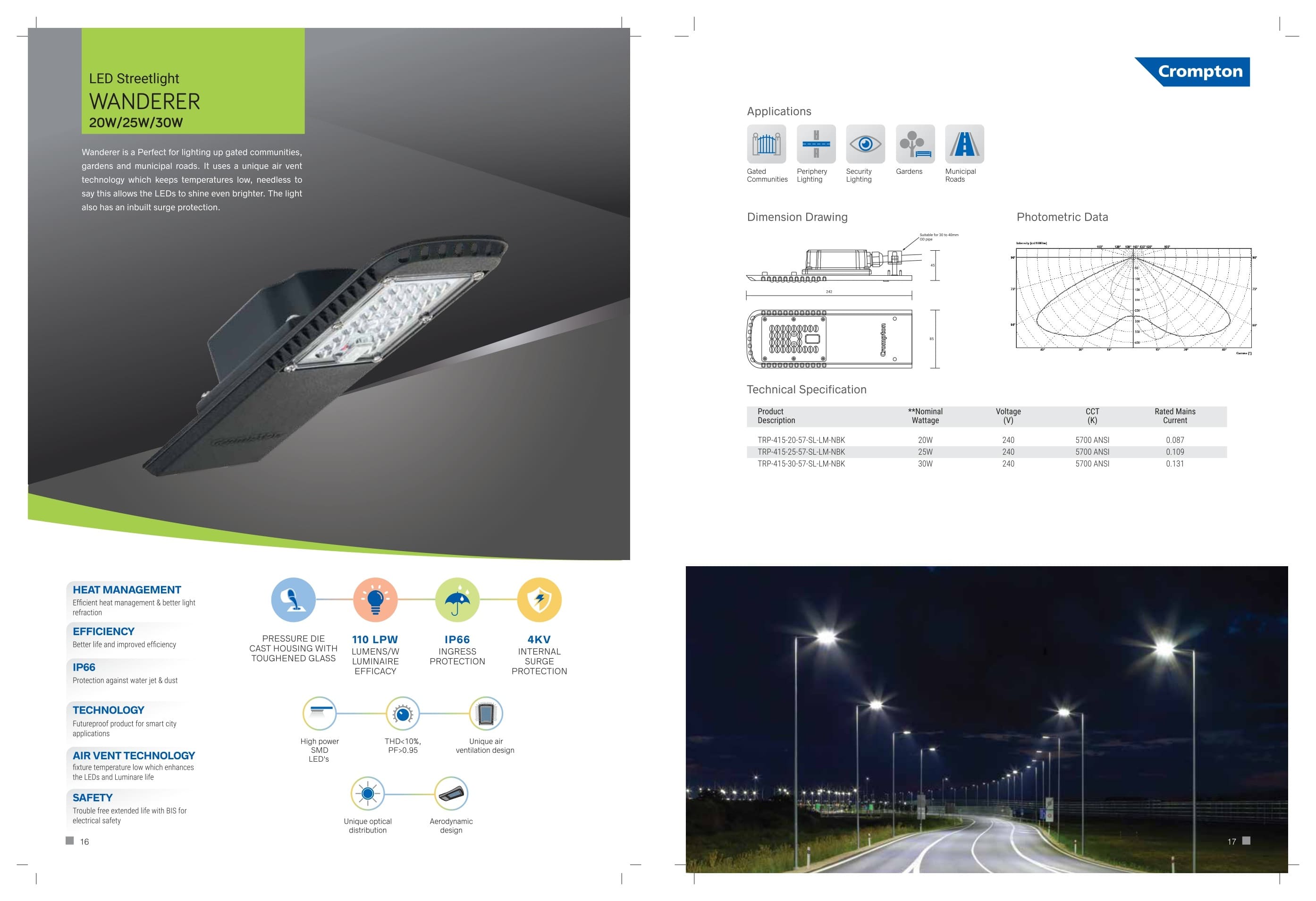 LED Street light WANDERER