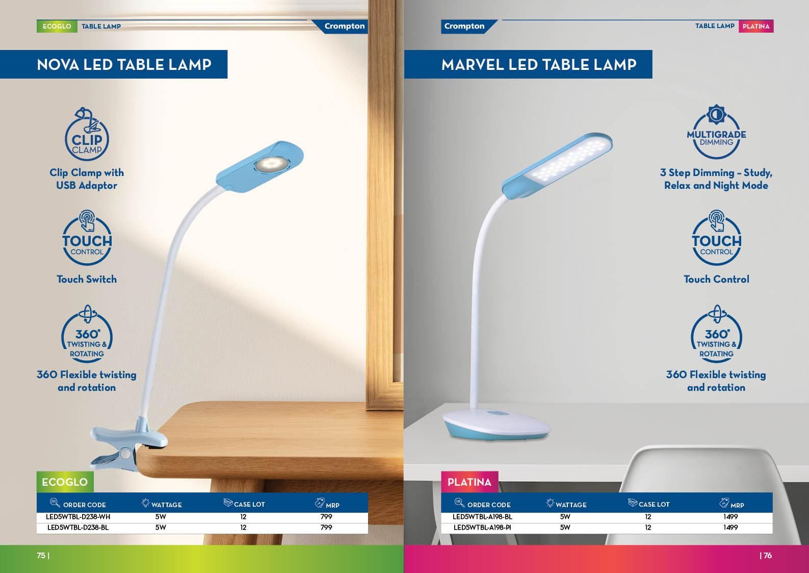Nova LED & Marvel LED Table Lamp